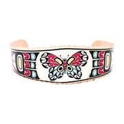 Northern Lights Alaskan Native Jewelry Totem Bracelets/West Coast Haida Totem Jewelry/Ravin/Butterfly/Hummingbird/Bears ButterflyTotem