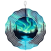 Northern Lights Aurora 3D Wind Spinner Norway Night Sky Decor