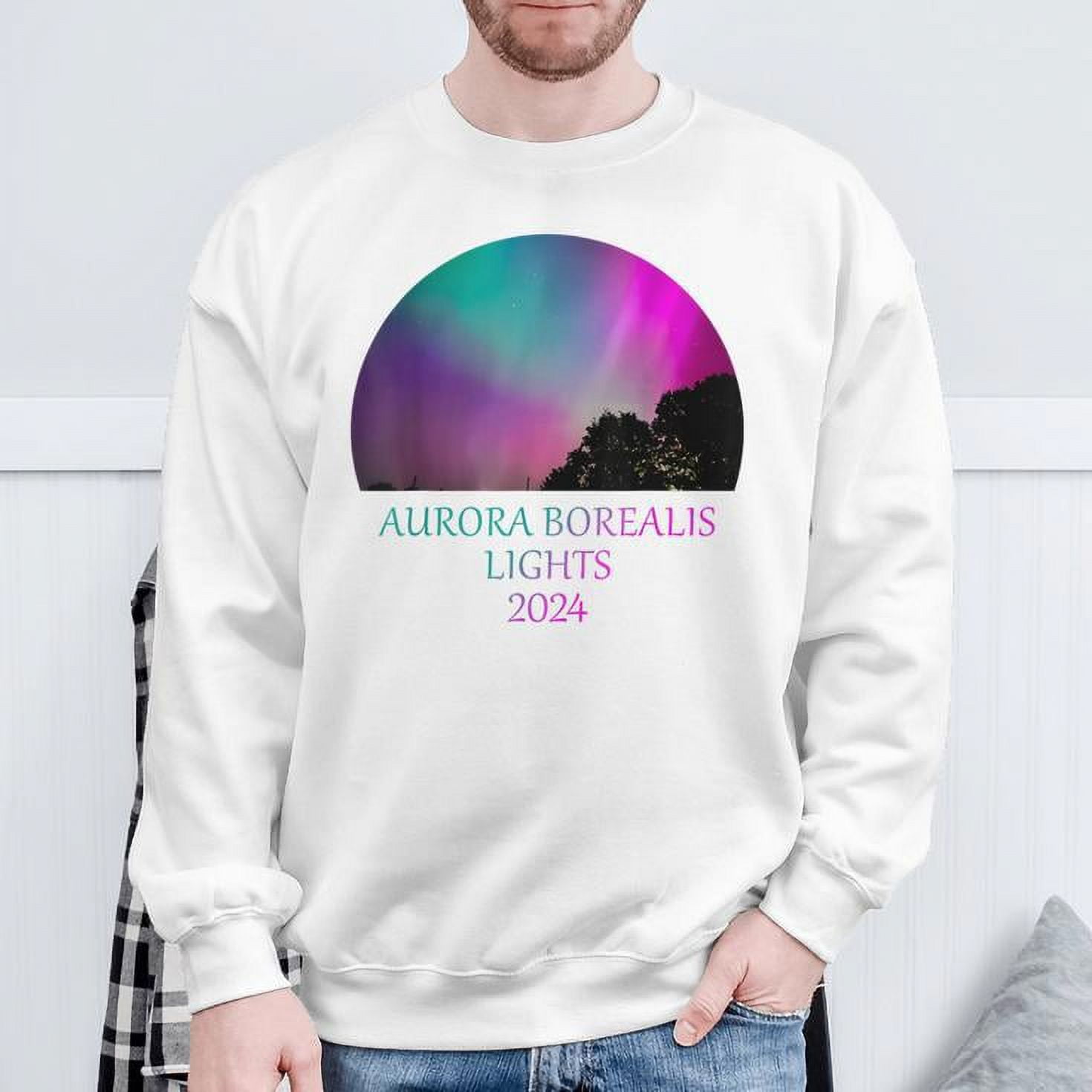 Northern Lights Aurora Borealis 2024 Sweatshirt