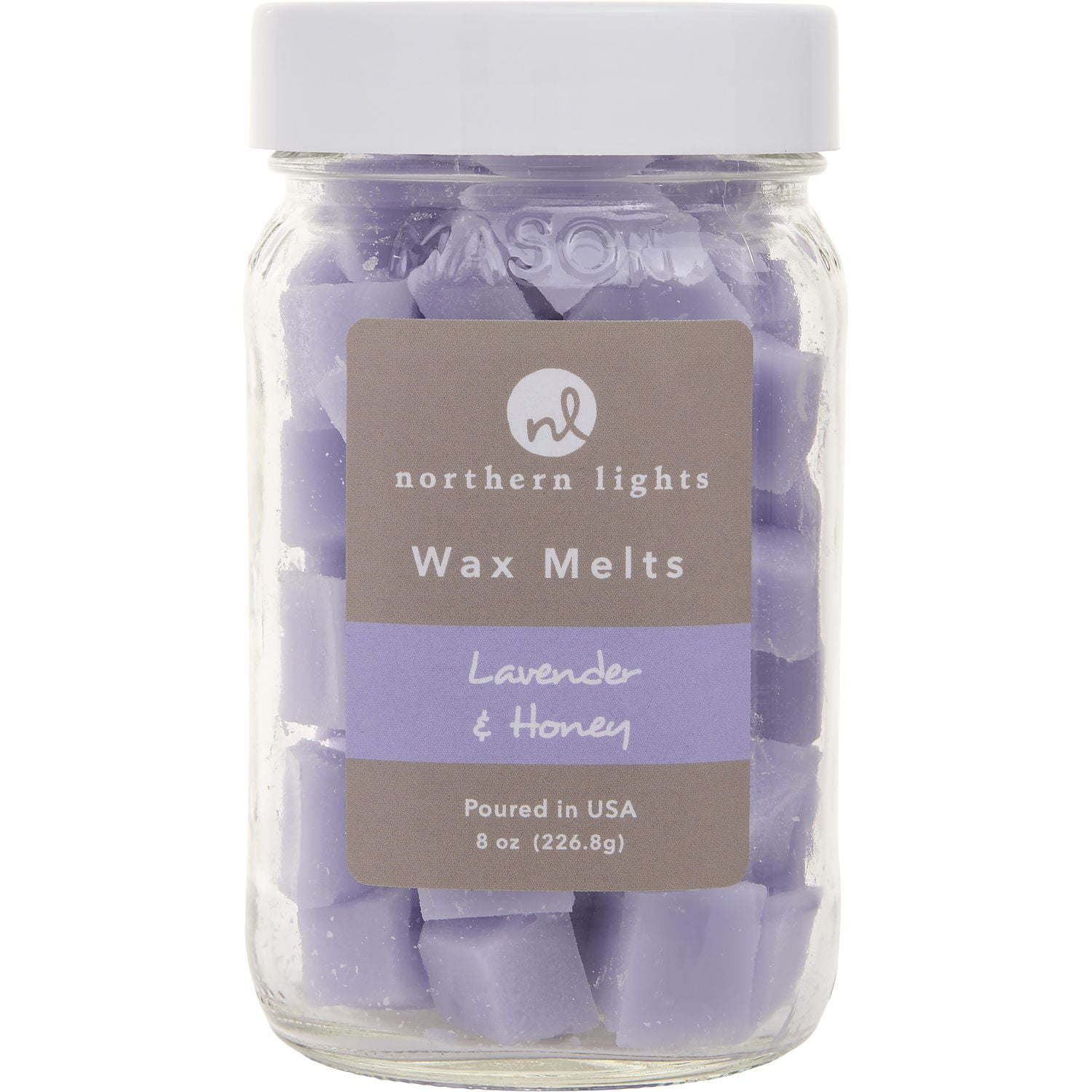 Lavender & Honey Scented Wax Melts in 8 oz Jar