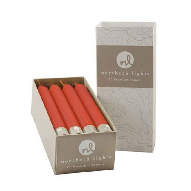 Northern Lights Candles Nlc Premium Tapers 12Pc Crimson 7 Inch