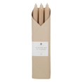 Northern Lights Candlestick Set 12" Tapers Candle Gift Luxury (Tan