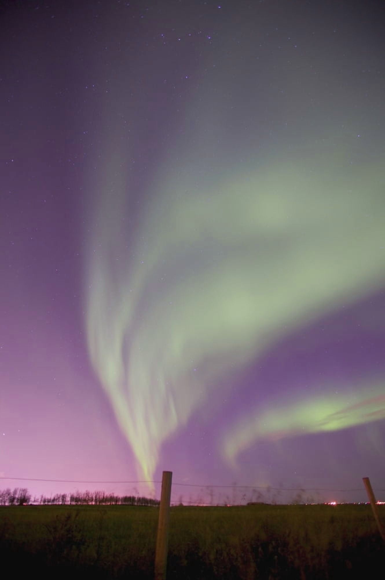 Northern Lights Canvas Art - Carson Ganci  Design Pics (11 x 17)