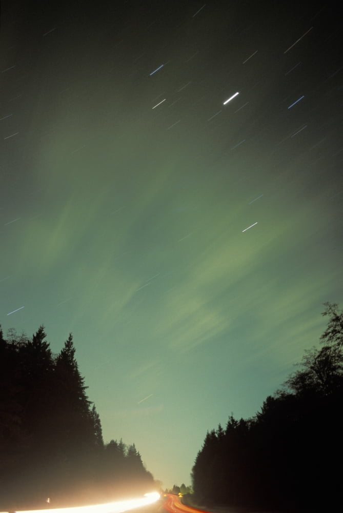 Northern Lights Canvas Art - Sean White Design Pics (11 x 17)