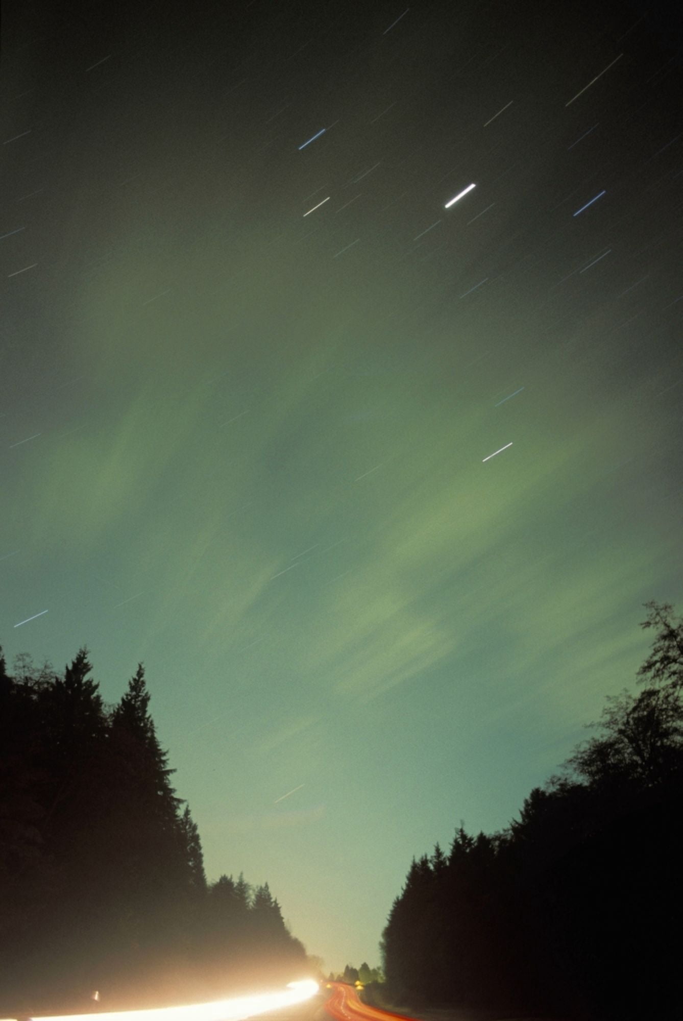 Northern Lights Canvas Art - Sean White Design Pics (22 x 34)