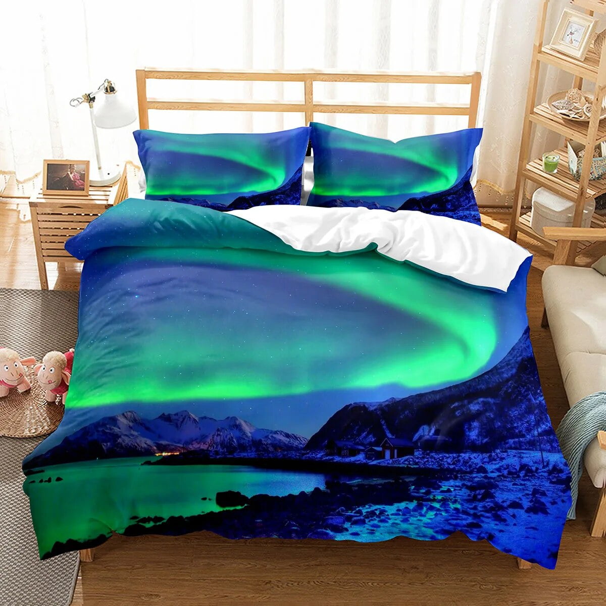 Polar Lights Duvet Cover Set NCU0NNT424