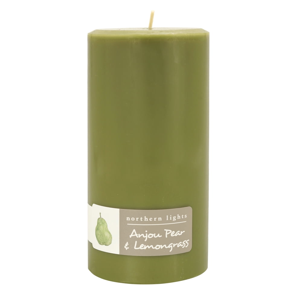 Northern Lights Fragrance Palette Pillar, Anjou Pear and Lemongrass -  Walmart.com, image size:1000x1000