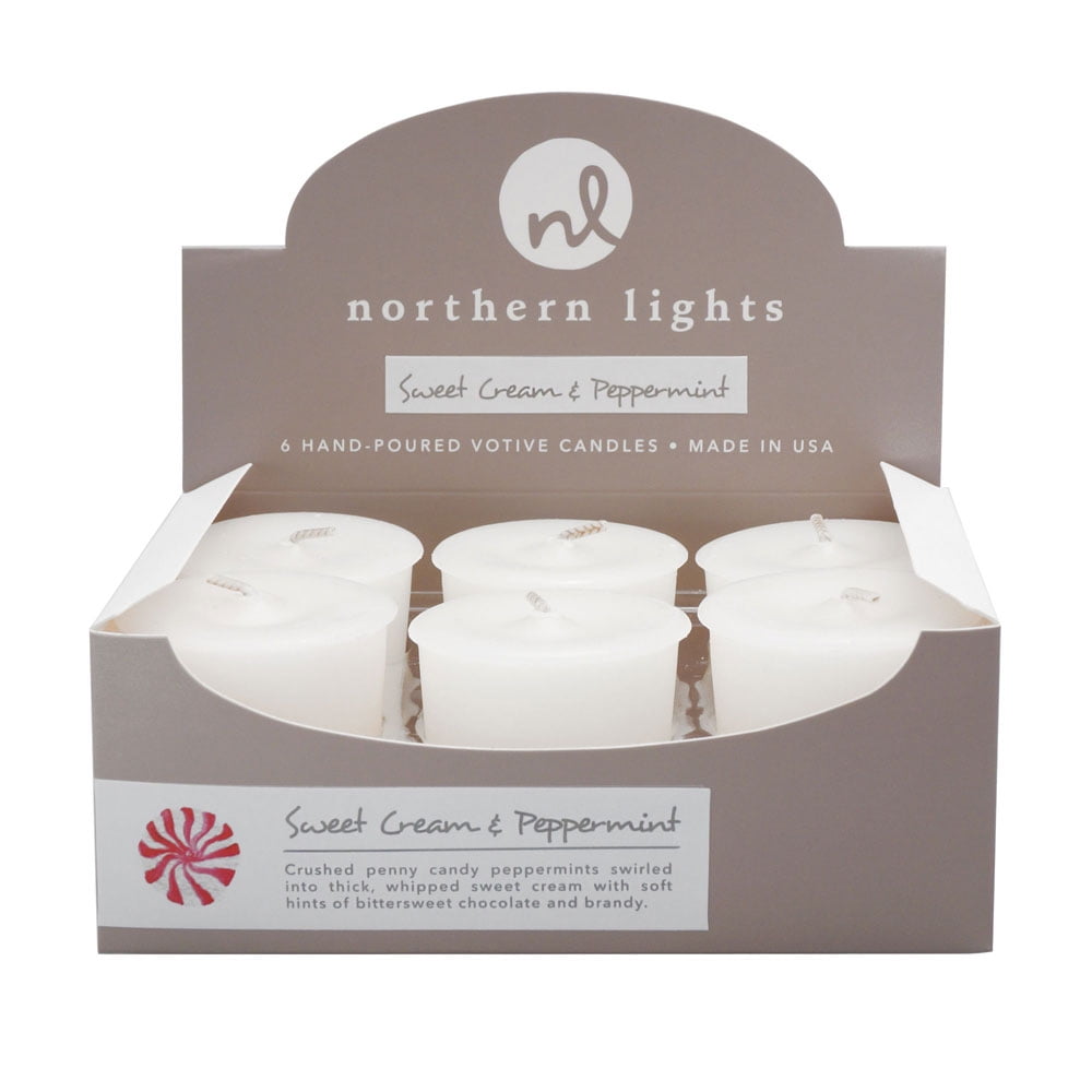 Northern Lights Fragrance Palette Votive (Set of 6), Cream and