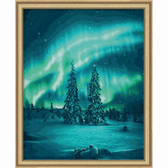 Northern Lights Kit & Frame Paint by Number Kit