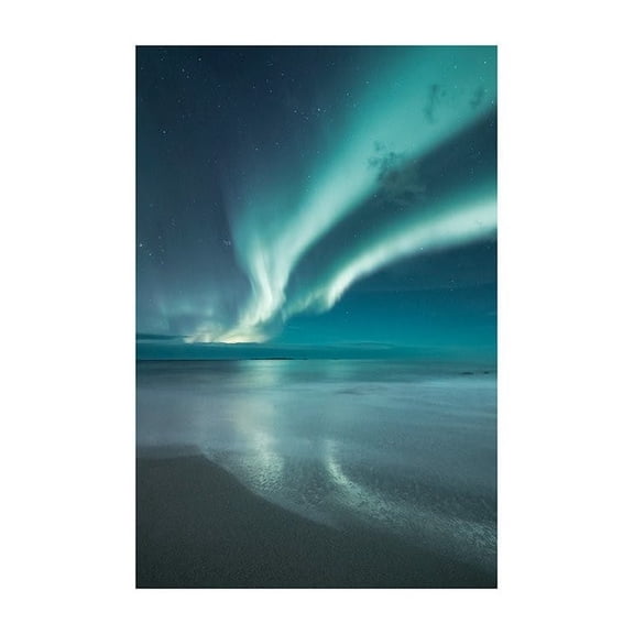 Northern Lights Print Wall Art, Modern Wall Decor For Living Room Bedroom, 12x18 UNFRAMED