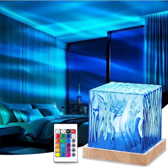 Northern Lights Projector - 16 Color Aurora Borealis Light Projector Lamp, LED Aurora Projector Light for Bedroom, Home Decor, and Relaxation(Remote Control)