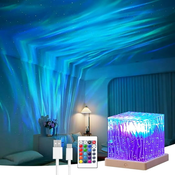 Northern Lights Projector, 16 Colors Rechargeable Aurora Light Projector & Mood Lighting Galaxy Lamp, App Remote Night Light for Bedroom