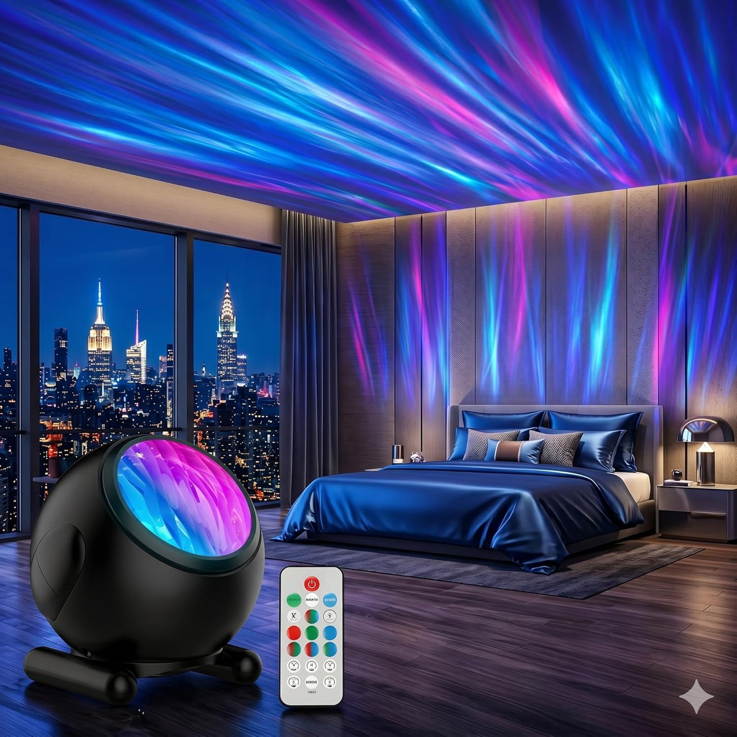 Northern Lights Projector, LED Night Light Aurora Projector with Timer ...