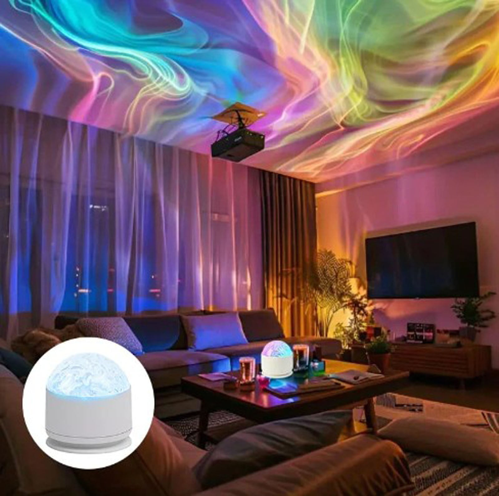 Northern Lights Projector Light,Ocean Lamp,Northern Lights Lamp ...
