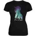 thumbnail image 1 of Northern Lights Reach for the Stars Juniors Soft T Shirt Black MD, 1 of 1
