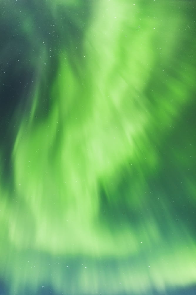Northern Lights In The Sky Above The Chena Lakes Recreation Area Fairbanks Alaska United States Of America Canvas Art - Kevin Smith Design Pics (24 x 38)