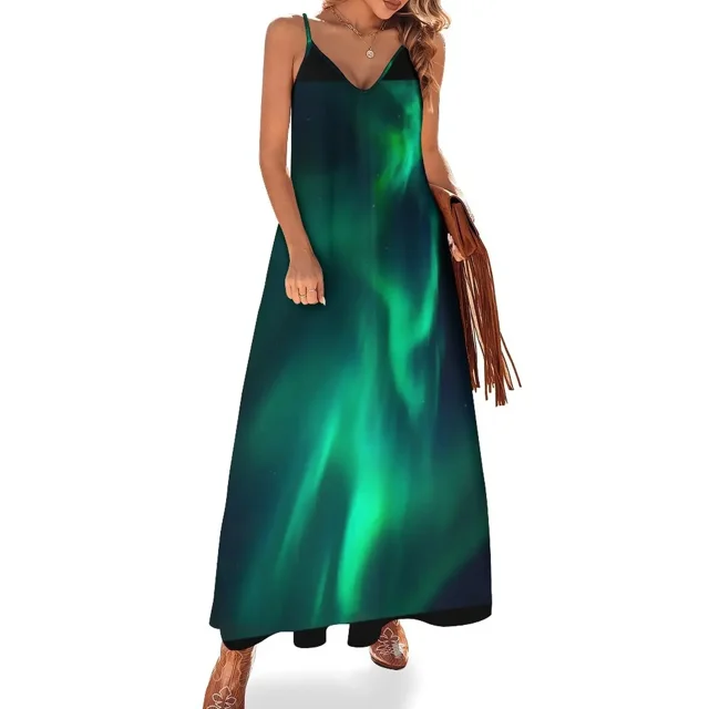 Northern Lights Sleeveless Dress evening dresses luxury 2025 woman