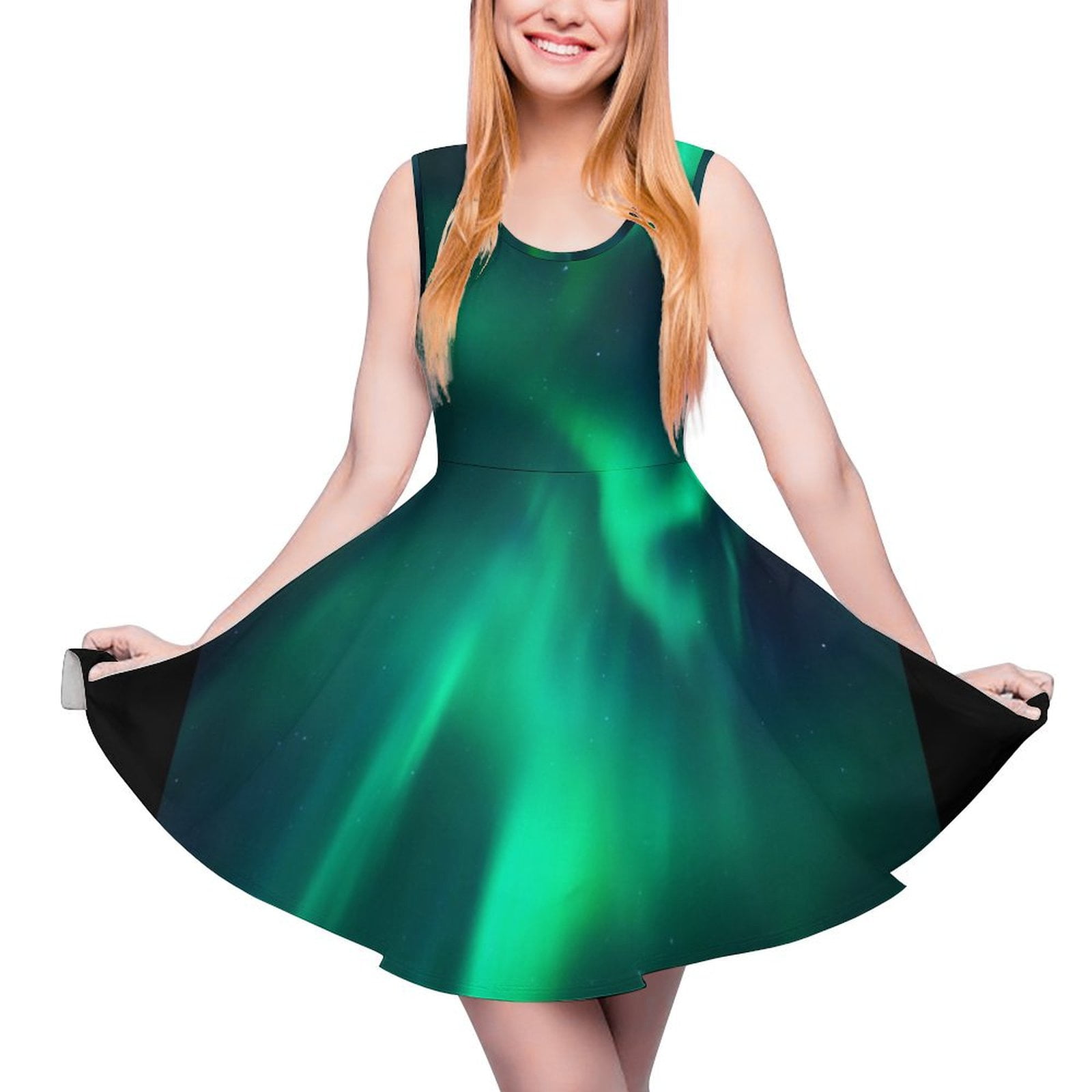 Northern Lights Sleeveless Dress prom dress Clothing womans clothing