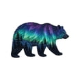 thumbnail image 1 of Northern Lights Wildlife DIY Patchwork Kit, Creative Fabric Craft, Handmade Home Decor Project, Unique Gift for Craft Lovers (Polar Bear), 1 of 7