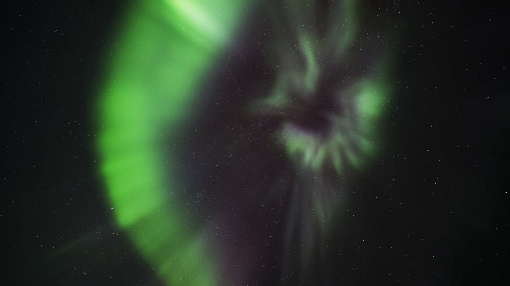 Northern Lights (aurora borealis) Yukon Canada Canvas Art - Robert Postma Design Pics (20 x 11)