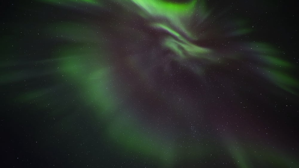Northern Lights (aurora borealis) Yukon Canada Canvas Art - Robert Postma Design Pics (40 x 22)