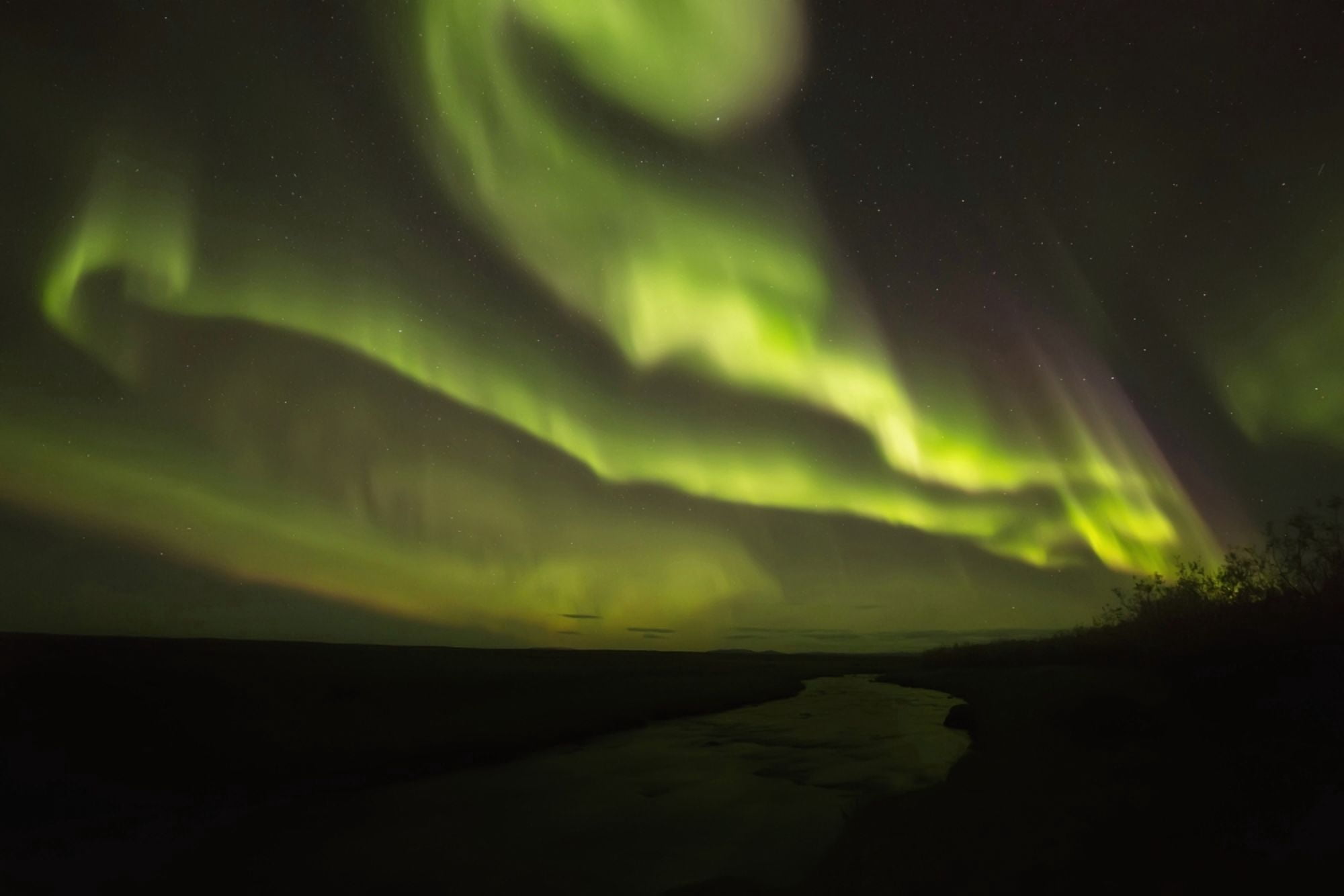 Northern Lights or Aurora Borealis Iceland Canvas Art - Robert Postma Design Pics (38 x 24)