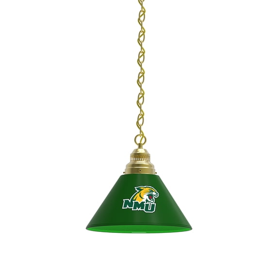 Northern Michigan University Pendant Light with Brass Fixture
