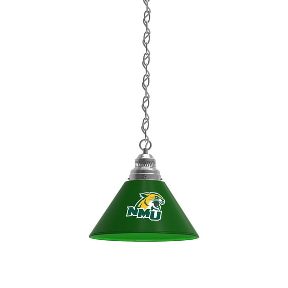 Northern Michigan University Pendant Light with Chrome FIxture