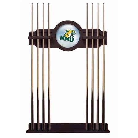 Northern Michigan University Solid Wood Cue Rack with a English Tudor Finish