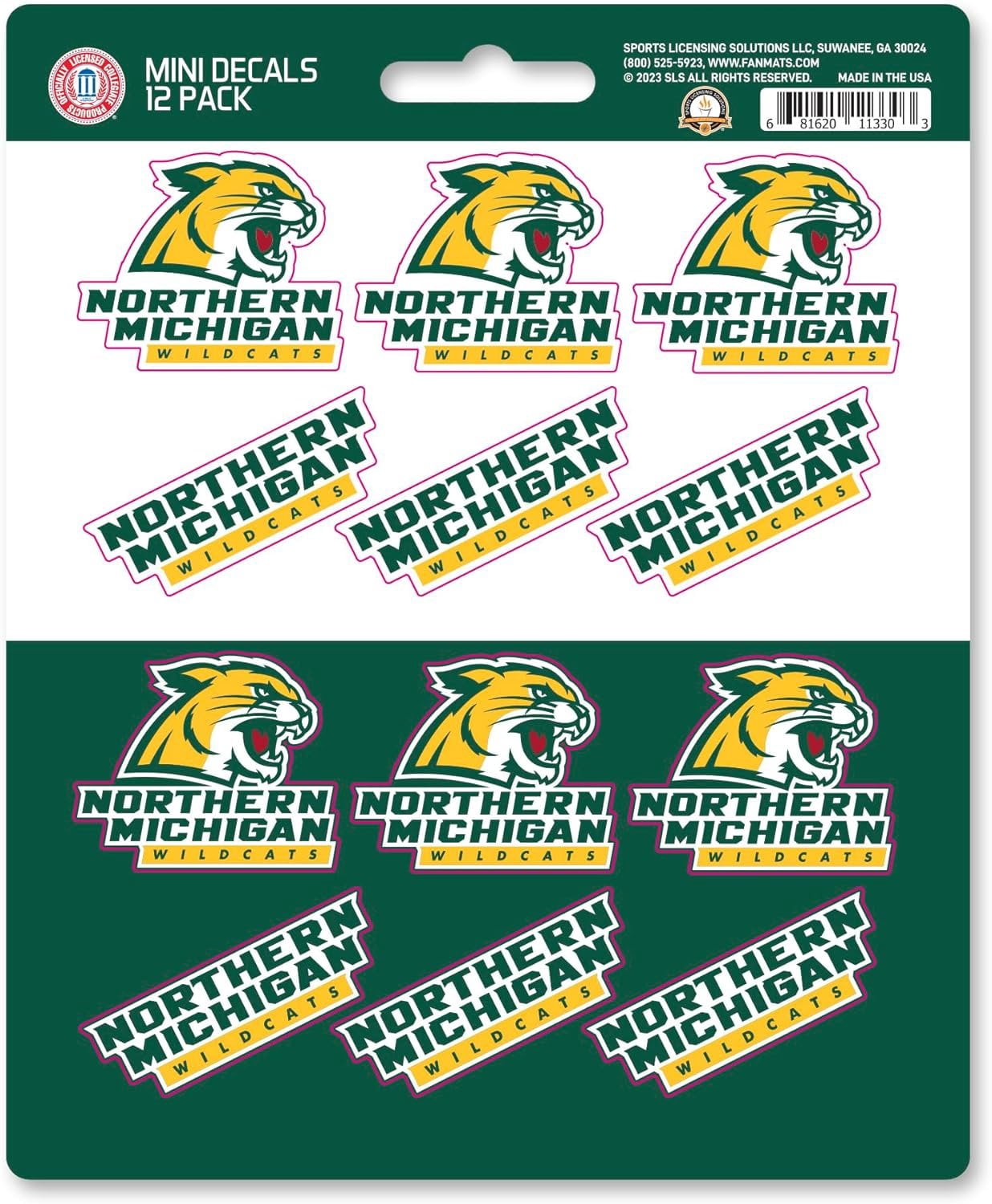 NMU Northern Michigan University Wildcats NCAA Cropped Hoodie - Pride Rainbow Design, Soft Ring-Spun Cotton