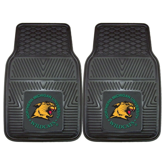 Northern Michigan Wildcats 27" x 18" 2-Pack Vinyl Car Mat Set - No Size