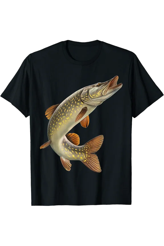 Northern Pike Angler Gift For Fisherman Pike Fishing T-Shirt, Unisex T-Shirt