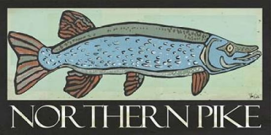 Northern Pike Canvas Art - Shanni Welsh (10 x 20)