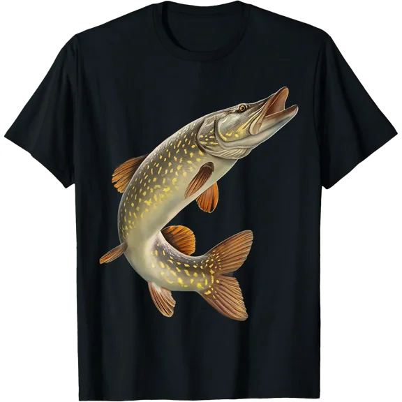 Northern Pike Fisherman Angler Design T-Shirt