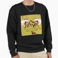 thumbnail image 1 of Northern Reindeer Christmas Holiday Graphic Unisex Sweatshirt Retro Vintage Art G20882, Up to Size 5XL, 1 of 2