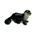 thumbnail image 1 of Northern Rose Black Otter Pup Swimmers Standing - Home Decor Reptile Decorative Figurine Birthday Gift  - Miniature Porcelain Figurine, 1 of 1