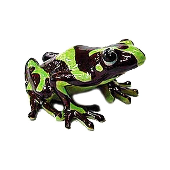 Northern Rose Green Poison Dart Frog Hand-painted - Home Decor Reptile Decorative Figurine Birthday Gift - Miniature Porcelain Figurine