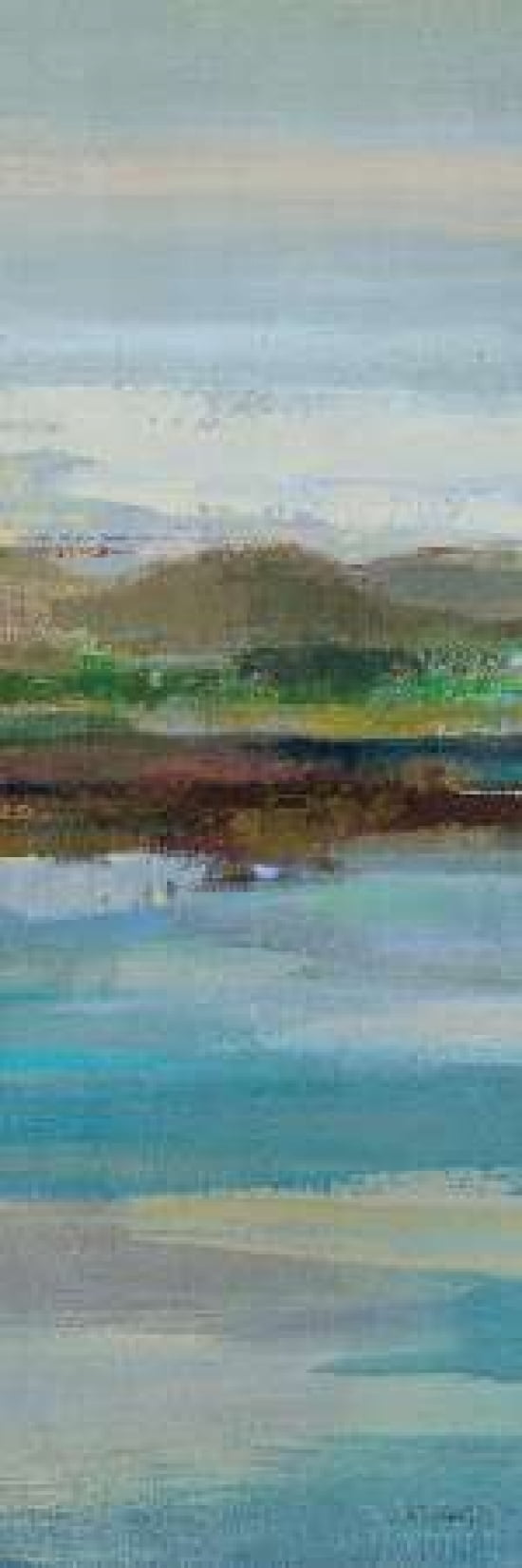 Northern Shore Panel I Canvas Art - Silvia Vassileva (8 x 24)
