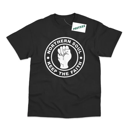 Northern Soul Keep The Faith 60's Music Inspired Printed T-Shirt