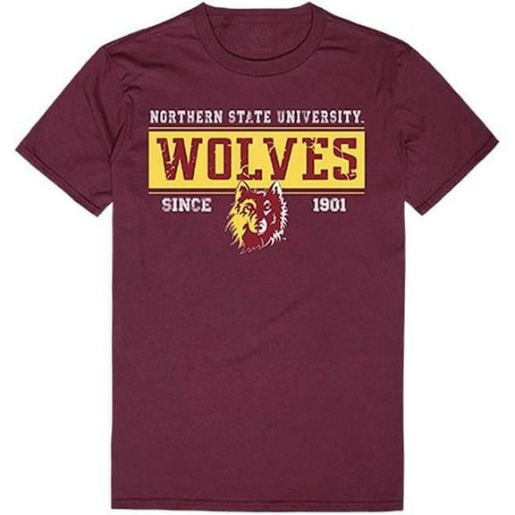 Northern State University Foundation Established T-Shirt, Maroon & White - Extra Large