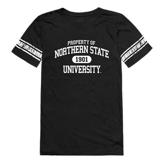 Northern State University Women Property T-Shirt, Black & White - Small