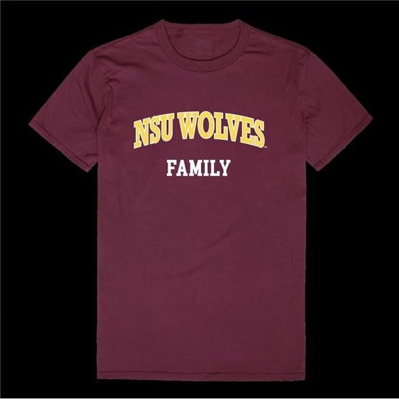 Northern State University Wolves Family T-Shirt, Maroon - Medium