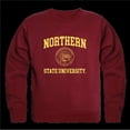 thumbnail image 1 of Northern State University Wolves Seal Crewneck Sweatshirt, Maroon - Large, 1 of 1