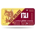 thumbnail image 1 of Northern State NCAA Wolves Multi-Color Standard 12x6 Metal License Plate Auto Tag, 1 of 5