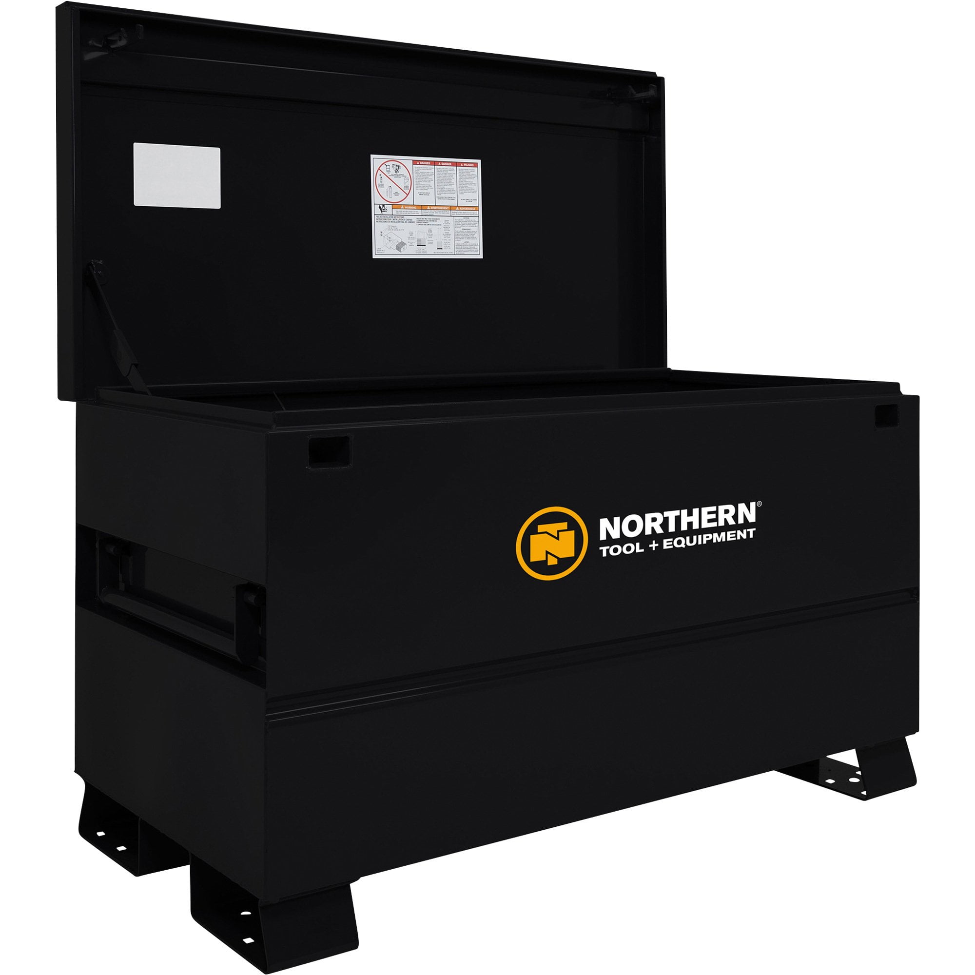 Northern Tool + Equipment 48in. Jobsite Box, Black, 48in.W x 24in.D x
