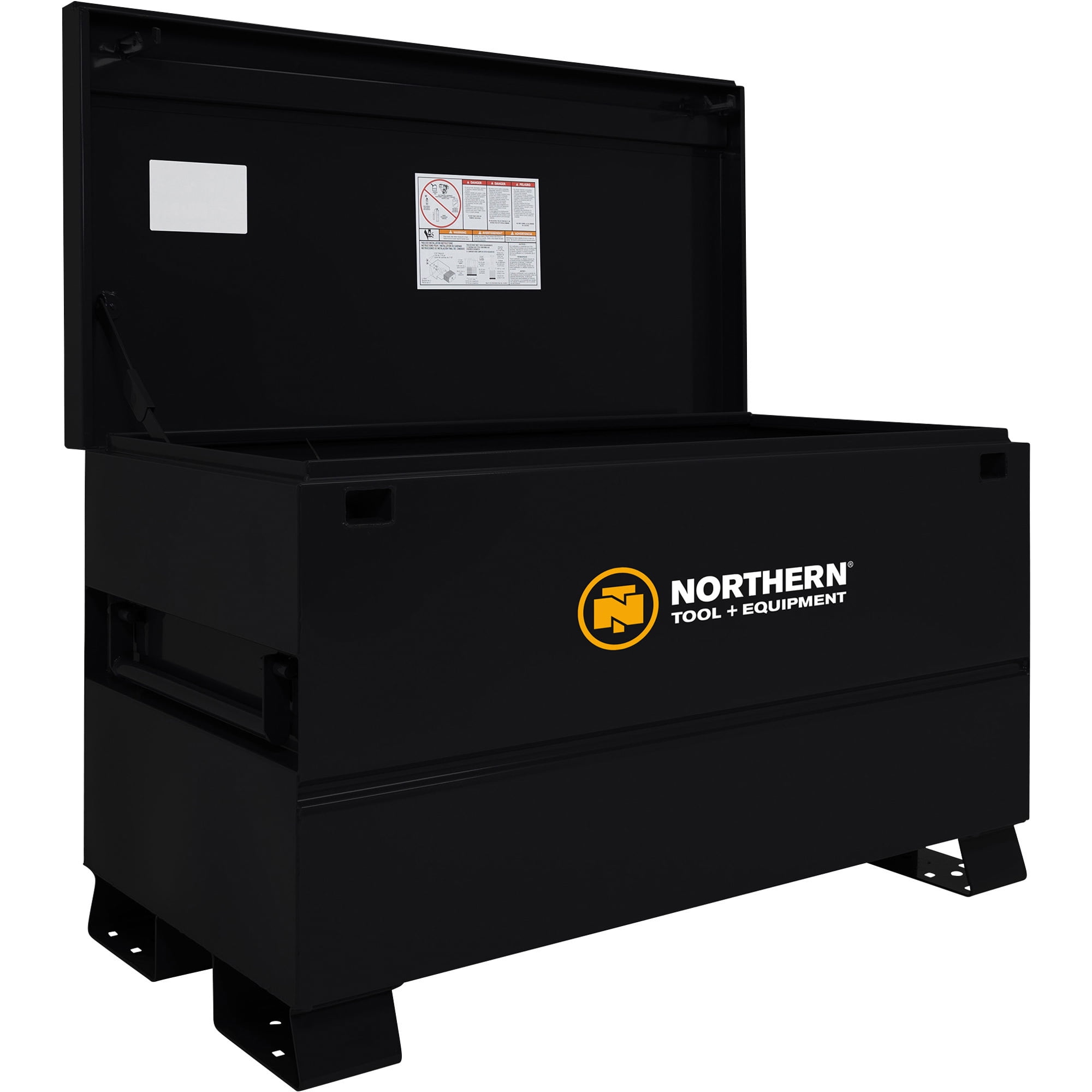 Northern Tool + Equipment 48in. Jobsite Box, Black, 48in.W x 24in.D x 28in.H