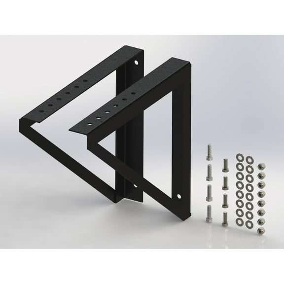 Northern Tool + Equipment Underbody Toolbox Bracket Kit, Steel, Black, Universal Fit