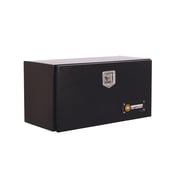 صندوق أدوات الشاحنة السفلي للمعدات + من Northern Tool مع باب منسدل، 24 بوصة. x 17 بوصة. x 18 بوصة، فولاذ، أسود لامع، مزلاج بمقبض على شكل حرف T