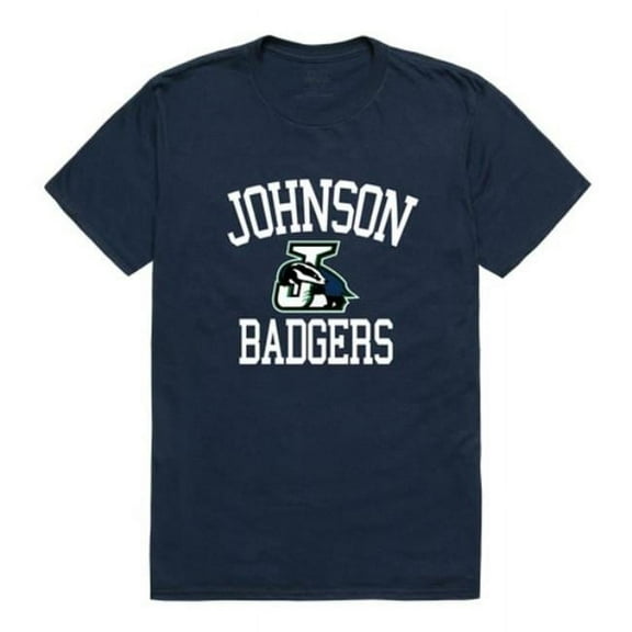 Northern Vermont University Badgers Arch T-Shirt, Navy - Extra Large