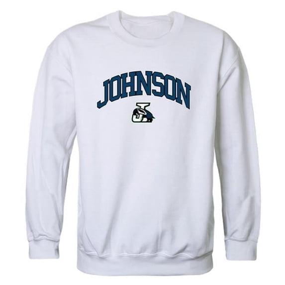 Northern Vermont University Badgers Campus Crewneck Sweatshirt, White - Large